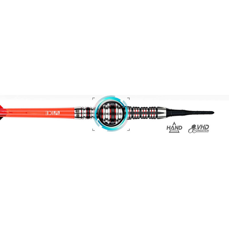 Billaresbalsalobre Dardos One80 Black J 21 02 Soft Tip 90% 19gr 7787 - Imagen 2