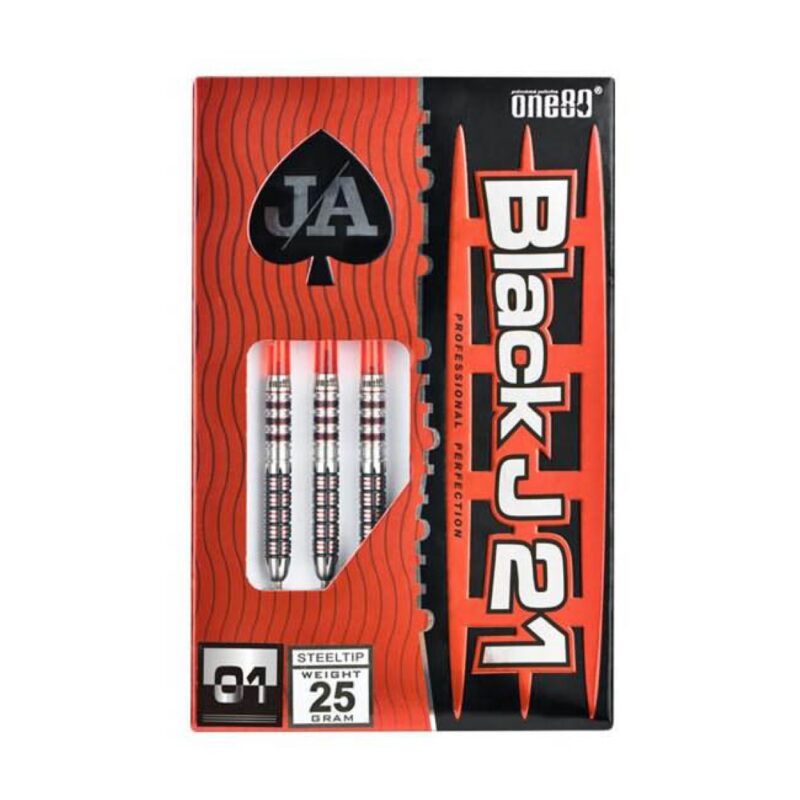 Billaresbalsalobre Dardos One80 Black J 21 01 Steel Tip 90% 21gr 7784. - Imagen 3