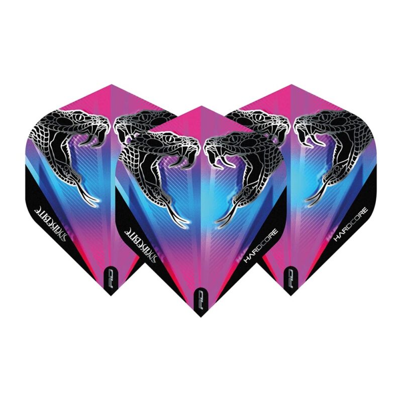 Billaresbalsalobre Plumas Flights Red Dragon Pink Blue Snakebite Trans. Set 3 Unid  F6380 - Imagen 2