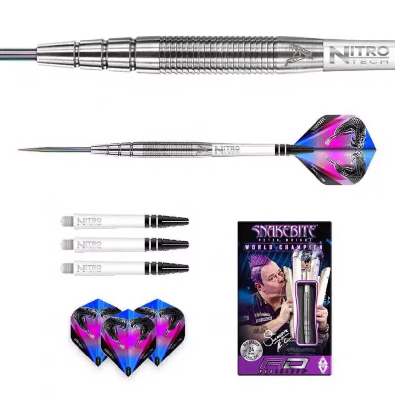 Billaresbalsalobre Dardos Red Dragon Peter Wright Snakebite PL15 Silver 90% 24g RDD1585 - Imagen 4
