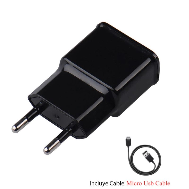 Billaresbalsalobre Cargador 5V 2A salida usb con cable micro usb 1 metros
