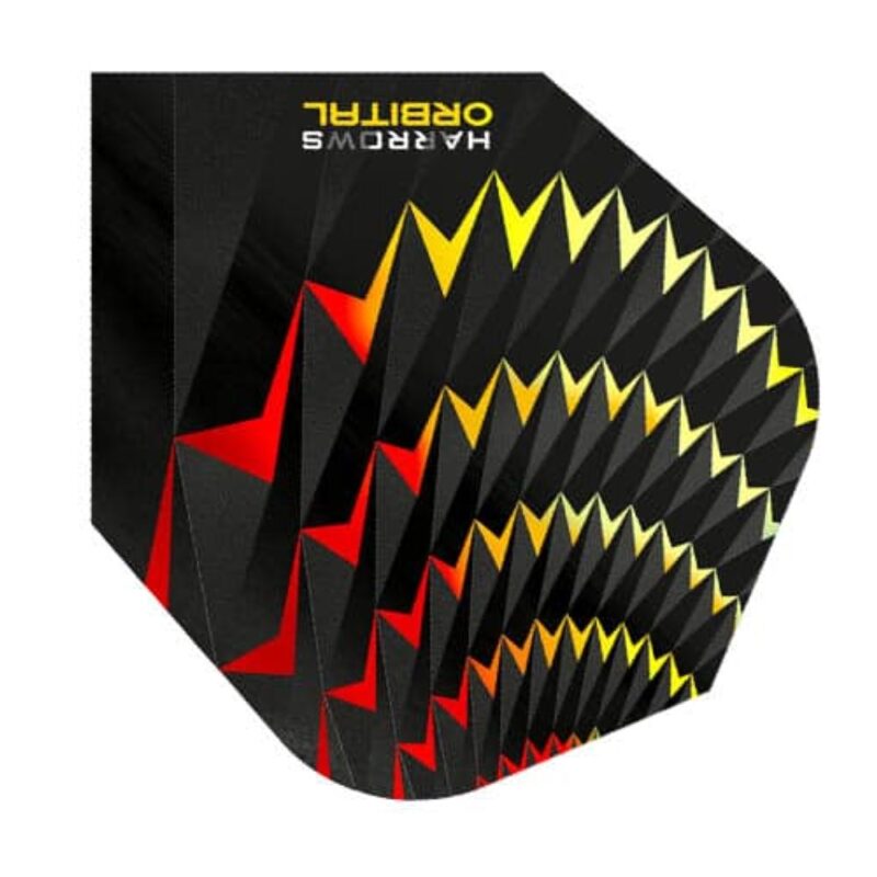 Billaresbalsalobre Plumas Harrows Darts Flights Orbital Amarillo Rojo  4800 - Imagen 2