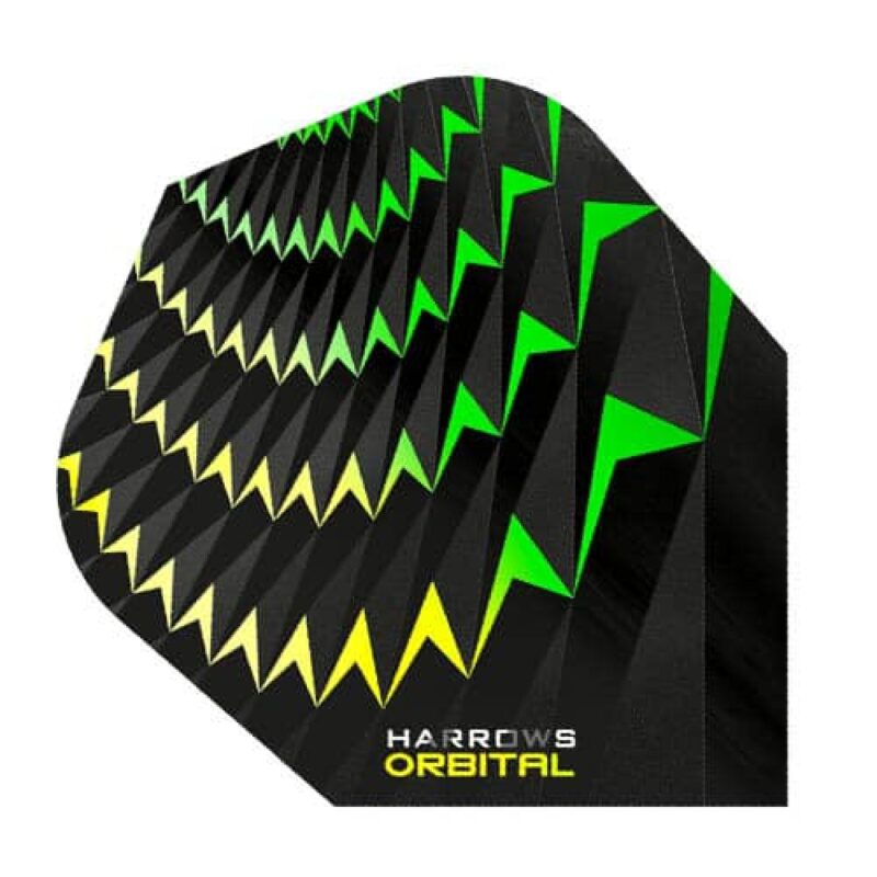 Billaresbalsalobre Plumas Harrows Darts Flights Orbital Amarillo Verde  4802. - Imagen 3