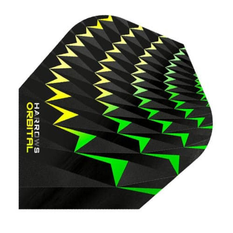 Billaresbalsalobre Plumas Harrows Darts Flights Orbital Amarillo Verde  4802.
