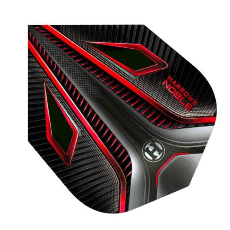 Billaresbalsalobre Plumas Harrows Darts Flights Noble Rojo 2701 - Imagen 2