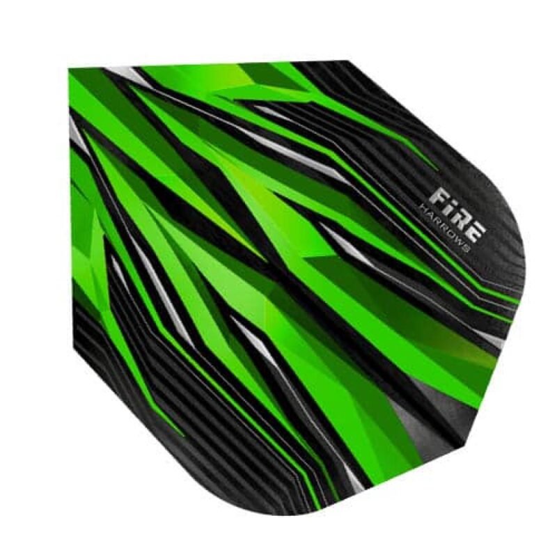 Billaresbalsalobre Plumas Harrows Darts Flights Fire Verde  1101. - Imagen 2