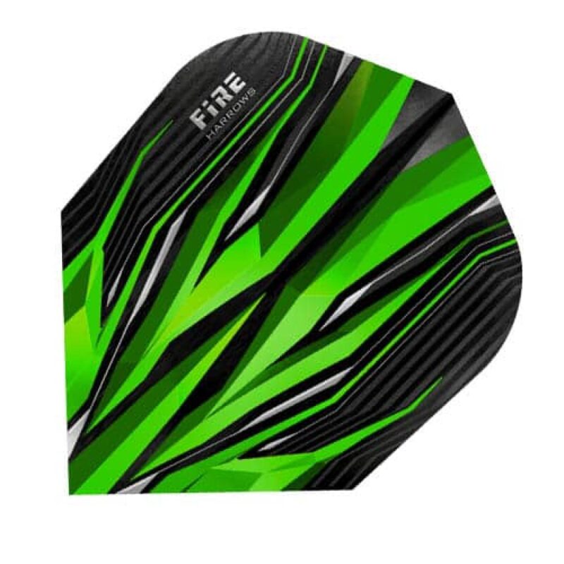 Billaresbalsalobre Plumas Harrows Darts Flights Fire Verde  1101.