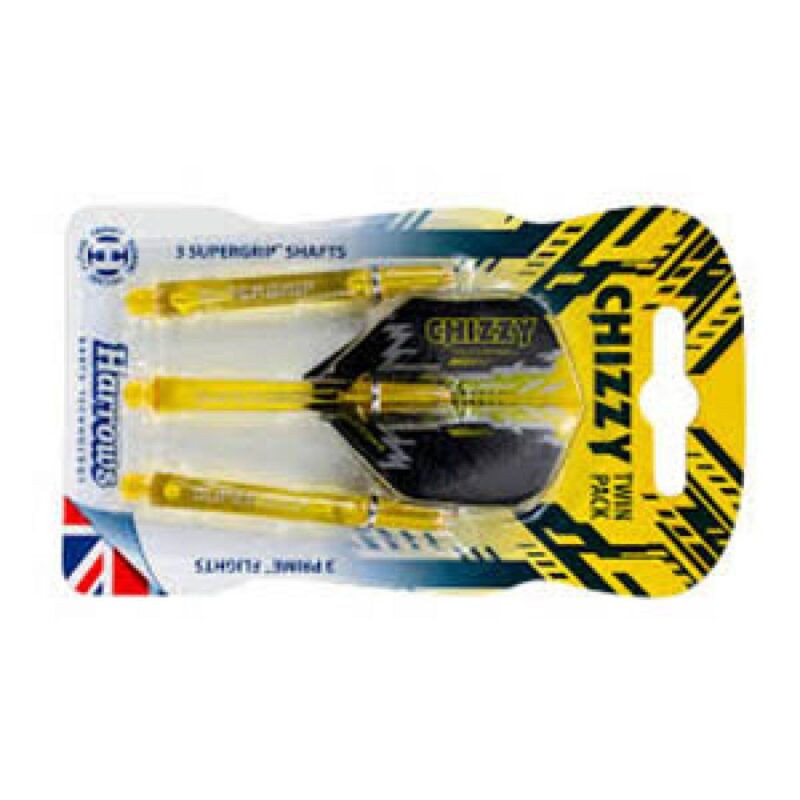Billaresbalsalobre Plumas Twin Pack Harrows SuperGrip Chizzy Amarillo Medium 47mm - Imagen 2