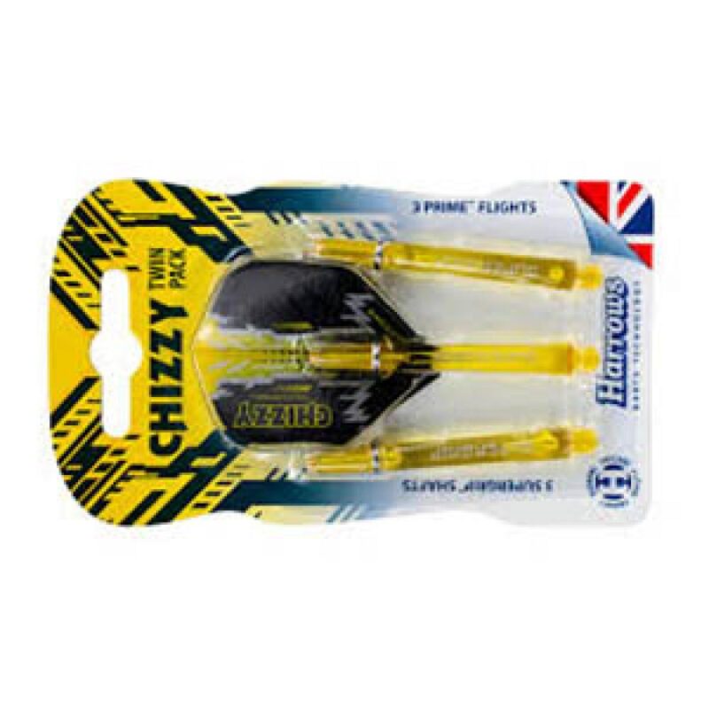 Billaresbalsalobre Plumas Twin Pack Harrows SuperGrip Chizzy Amarillo Medium 47mm - Imagen 3