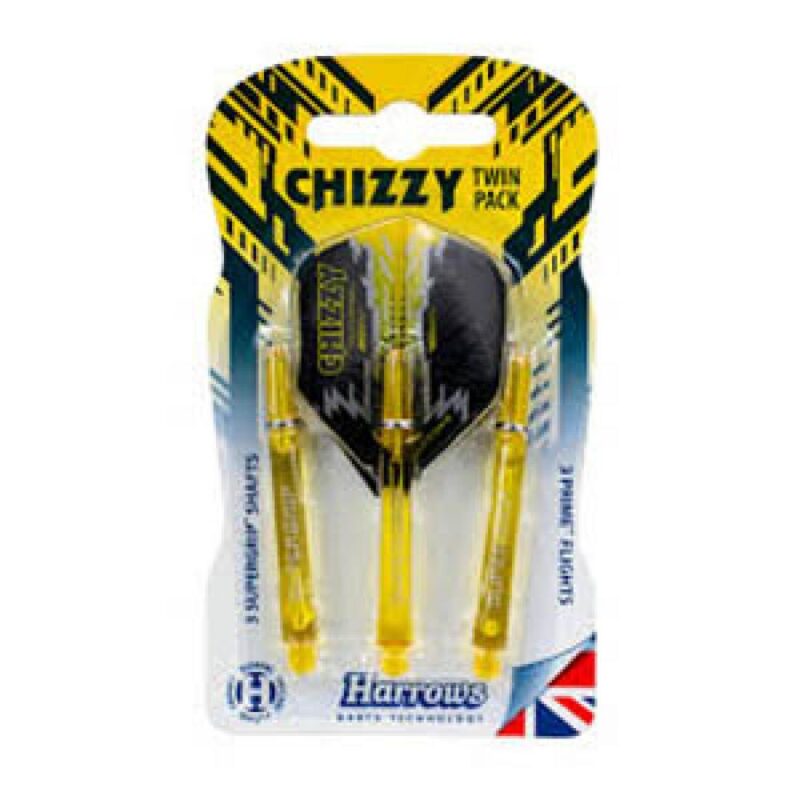 Billaresbalsalobre Plumas Twin Pack Harrows SuperGrip Chizzy Amarillo Medium 47mm