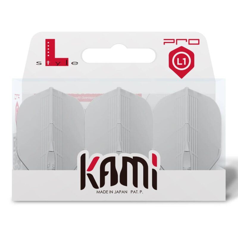 Billaresbalsalobre Plumas L-Style Kami L1 Pro Standard Flights Blanco  L1KPRO-KAMI-WH - Imagen 3