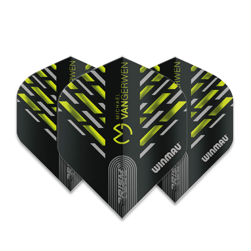 Billaresbalsalobre Plumas Winmau Darts Prism Alpha MvG Green White  6915.180 - Imagen 2