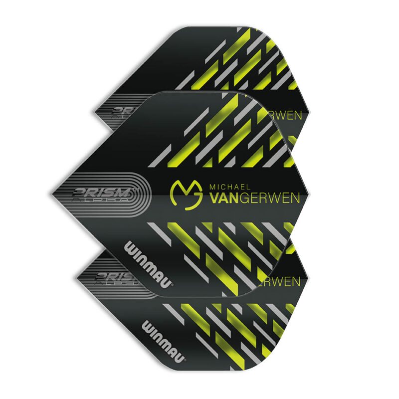 Billaresbalsalobre Plumas Winmau Darts Prism Alpha MvG Green White  6915.180 - Imagen 3