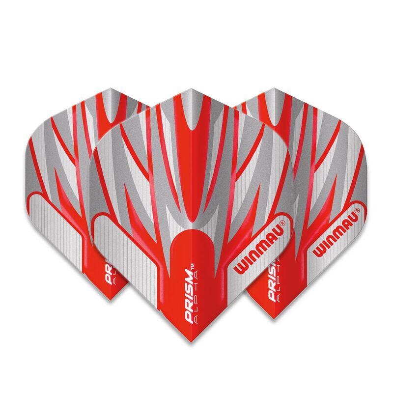 Billaresbalsalobre Plumas Winmau Darts Prism Alpha Fire Red Silver  6915.169 - Imagen 2