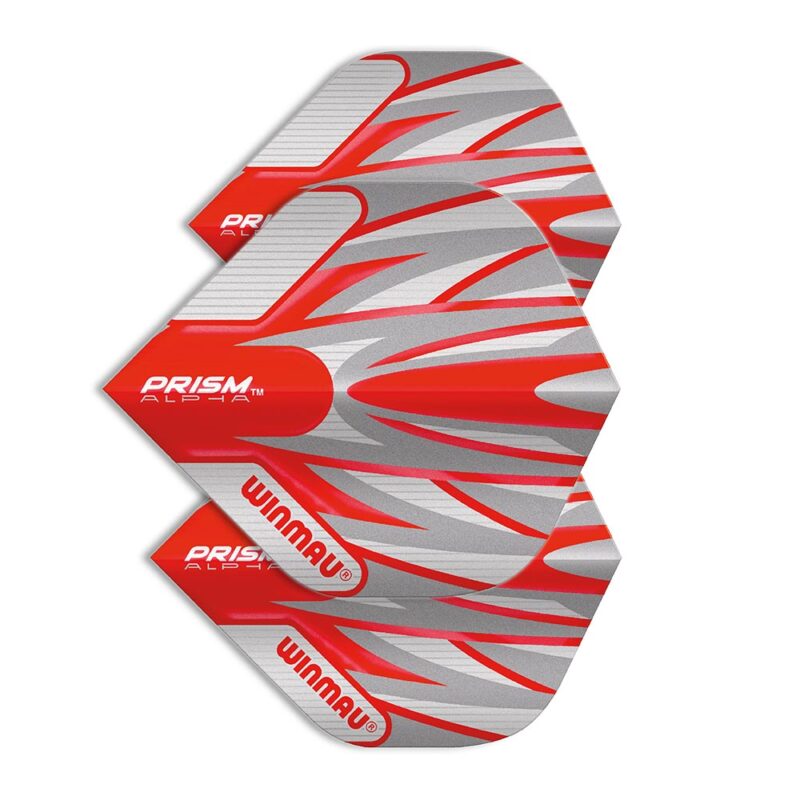 Billaresbalsalobre Plumas Winmau Darts Prism Alpha Fire Red Silver  6915.169 - Imagen 3