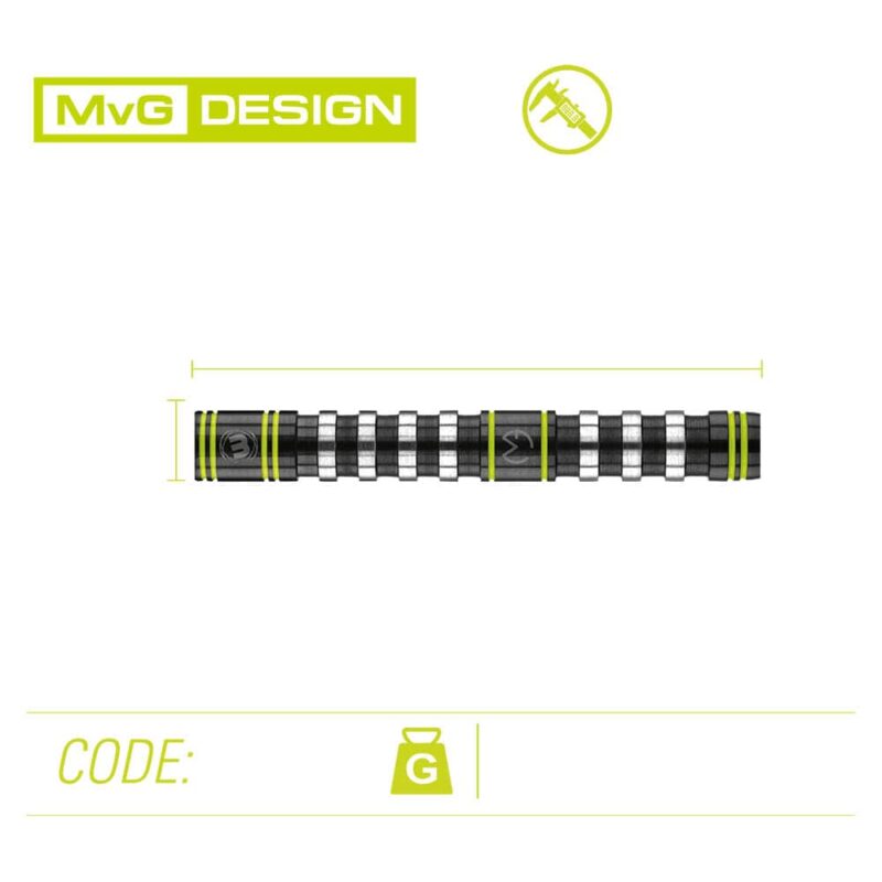 Billaresbalsalobre Dardos Winmau Michael Van Gerwen MvG Design Assault 90% 20gr 2446.20 - Imagen 3