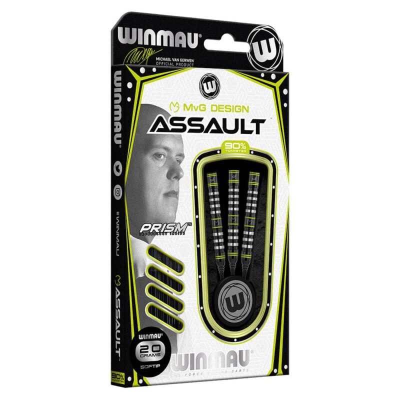 Billaresbalsalobre Dardos Winmau Michael Van Gerwen MvG Design Assault 90% 20gr 2446.20 - Imagen 5