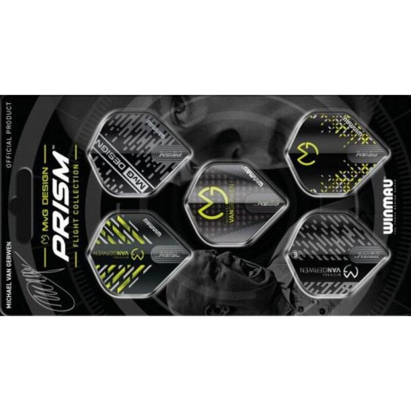 Billaresbalsalobre Plumas Winmau Darts MvG Design Prism Flight Collection 2  8124 - Imagen 3