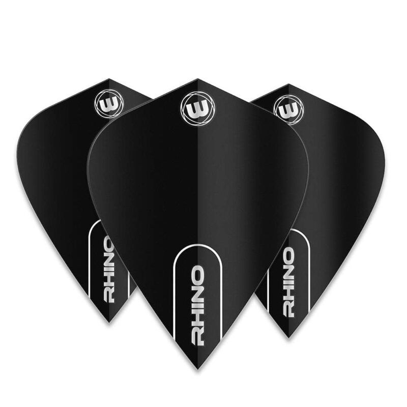 Billaresbalsalobre Pluma Winmau Darts Rhino Kite Negro 6907.100 - Imagen 2