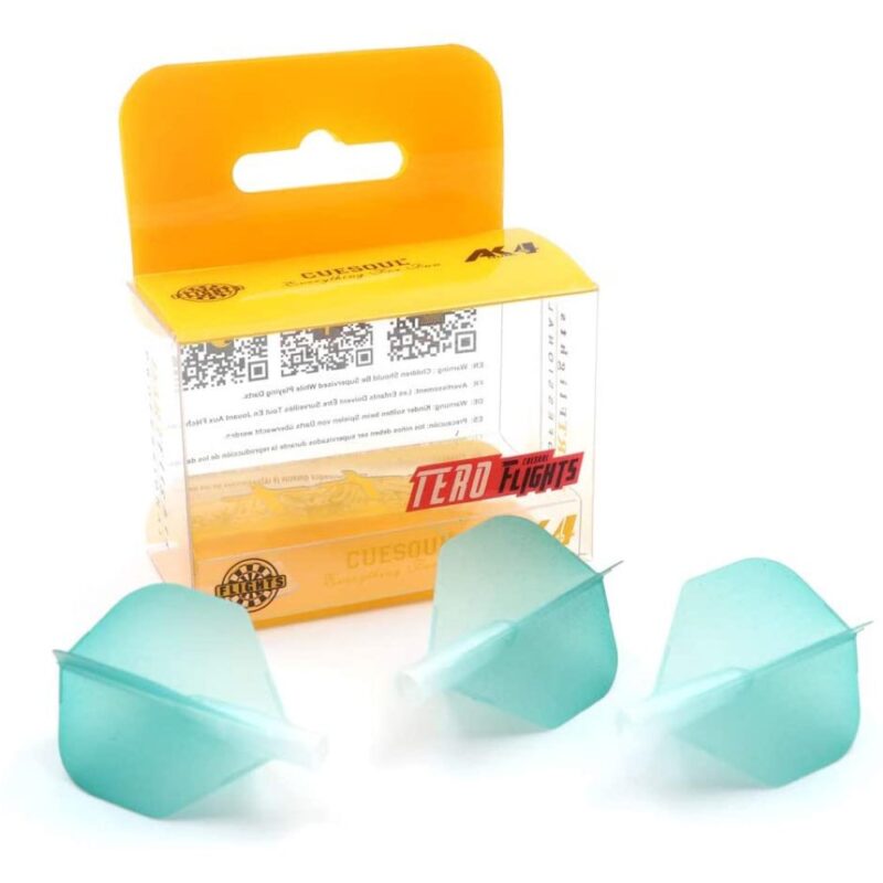 Billaresbalsalobre Plumas Flights Darts Cuesoul Tero AK4 Standard Gradation Jade  AK4+1JB - Imagen 2