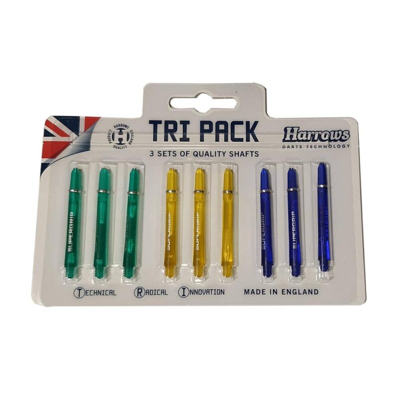 Billaresbalsalobre Cañas Tri Pack Harrows Darts Supergrip Pro Shaft Medium Colours 2  TPS0002
