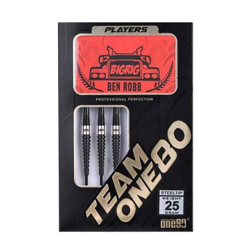 Billaresbalsalobre Dardos One80 Ben Robb Signature Big Rig Steel Tip 90% 25gr 7901 - Imagen 3