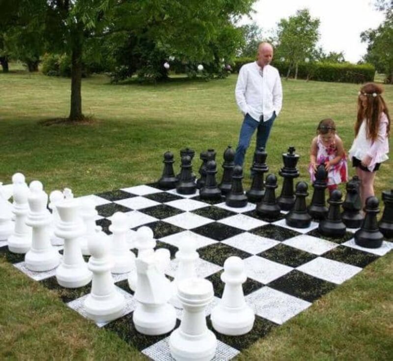 Billaresbalsalobre Tablero de ajedrez gigante rígido de jardín MA900803 - Imagen 2