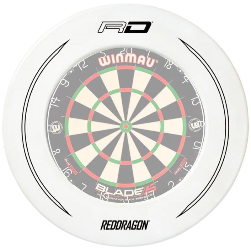 Billaresbalsalobre Dartboard Surround Red Dragon Blanco RDDZ0132 - Imagen 2