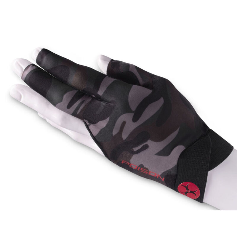 Billaresbalsalobre Guante Billar Poison Camo Glove 3 Finger Black Green S M Diestro  45196005 - Imagen 2