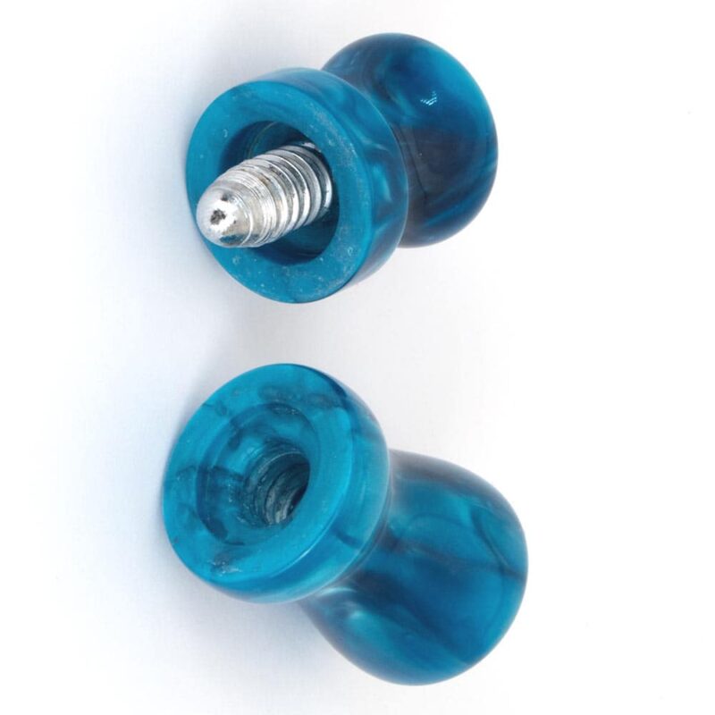 Billaresbalsalobre Protector taco billar americano rosca metal azul 45087140 - Imagen 3