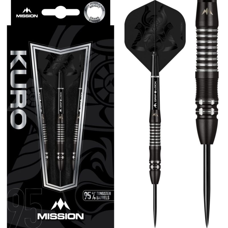 Billaresbalsalobre Dardos Mission Kuro M2 Steel 95% 23gr M000270 - Imagen 2