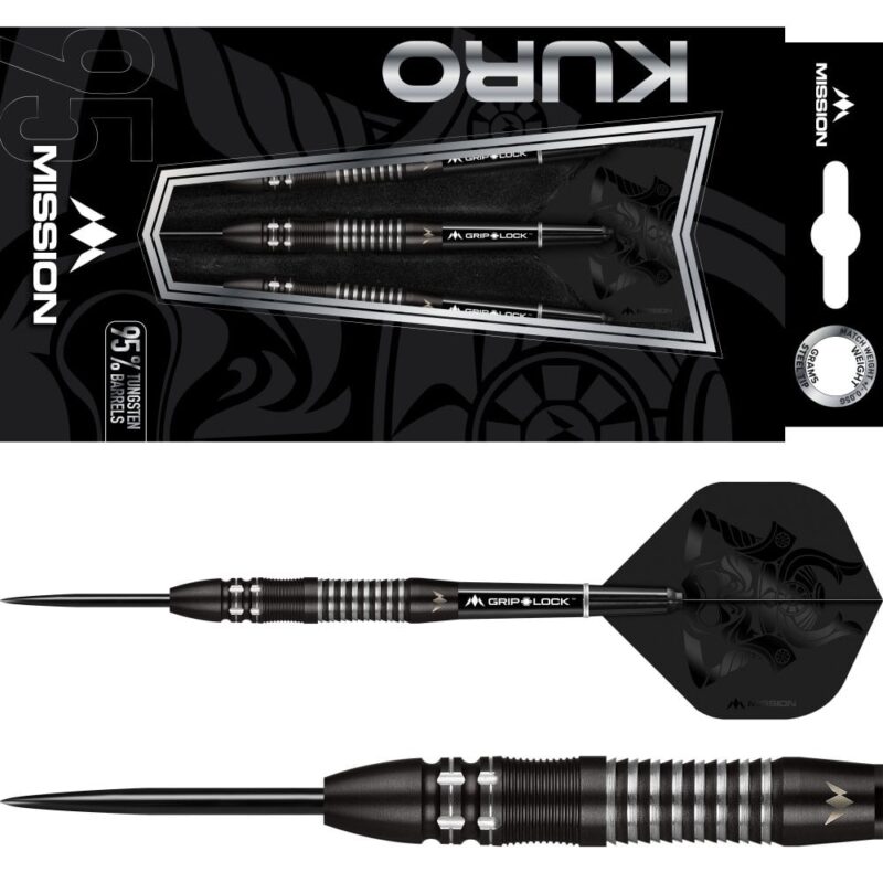 Billaresbalsalobre Dardos Mission Kuro M2 Steel 95% 23gr M000270 - Imagen 3