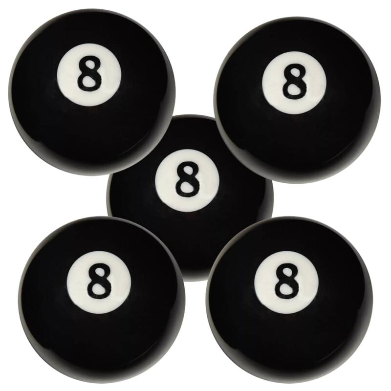 Billaresbalsalobre Bola billar negra económica 57.2mm 5 unidades