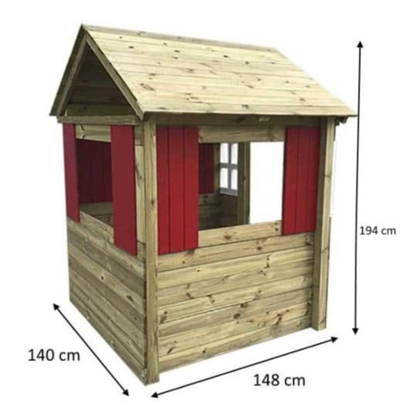 Billaresbalsalobre Casita Infantil Fresita XL School Pintada Masgames Horeca MA500552 - Imagen 2