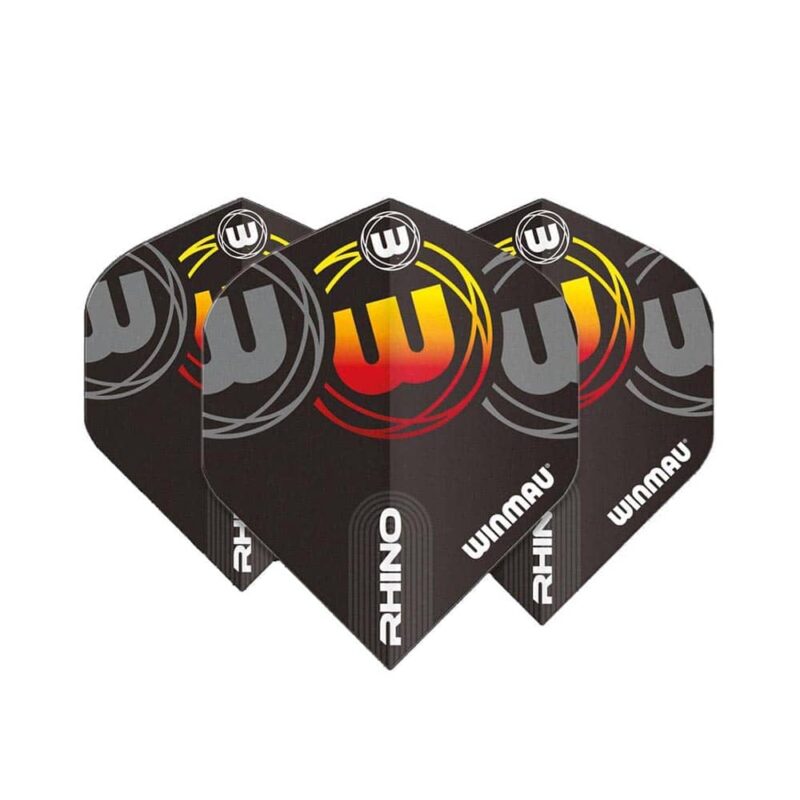 Billaresbalsalobre Plumas Winmau Darts Rhino Black Grey  Orange Standard 6905.227 - Imagen 2