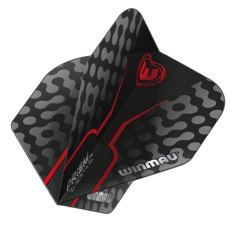 Billaresbalsalobre Plumas Winmau Darts Prism Zeta Black, Grey Red Standard 6915.306 - Imagen 2
