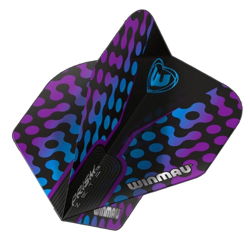 Billaresbalsalobre Plumas Winmau Darts Prism Zeta Black, Purple Blue Standard 6915.310 - Imagen 2
