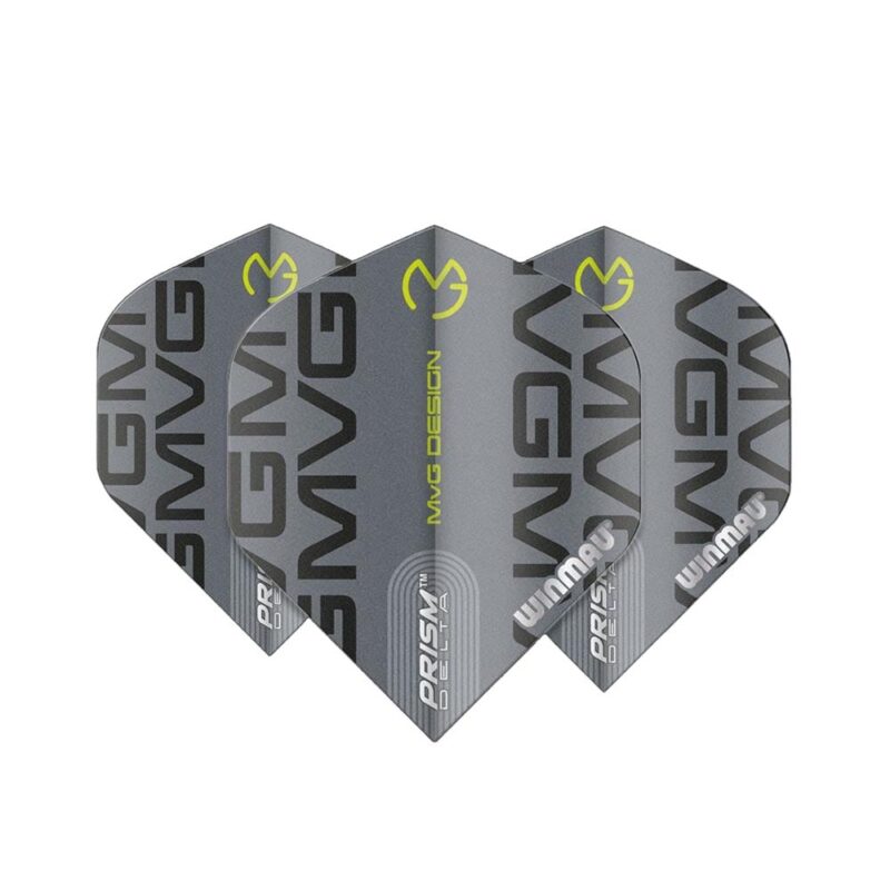 Billaresbalsalobre Plumas Winmau Darts Prism Delta MvG 2021 Grey Print Standard 6915.222 - Imagen 3