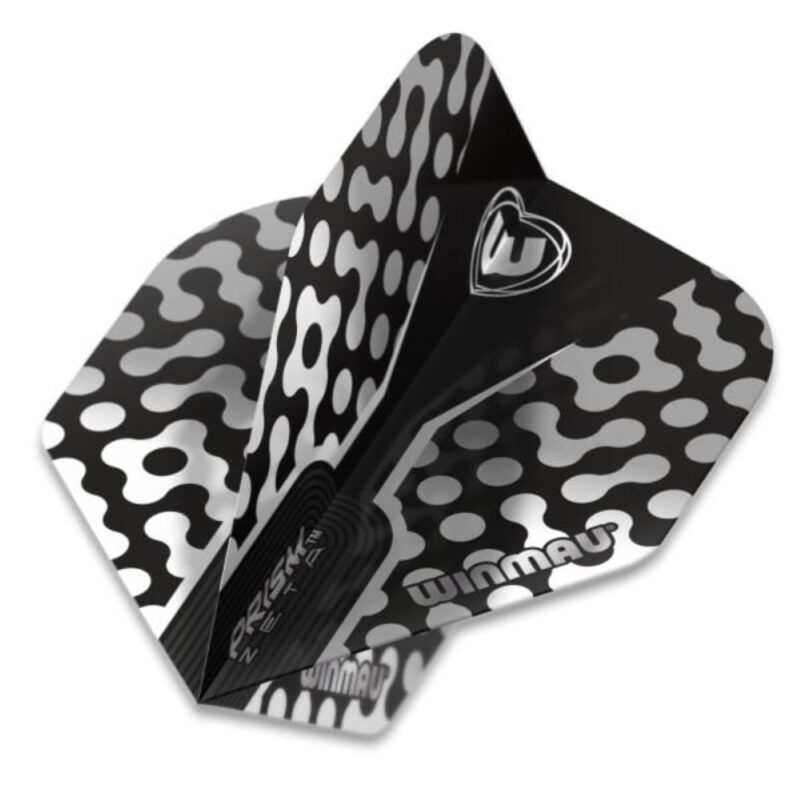 Billaresbalsalobre Plumas Winmau Darts Prism Zeta Black, Grey White Standard 6915.311 - Imagen 2
