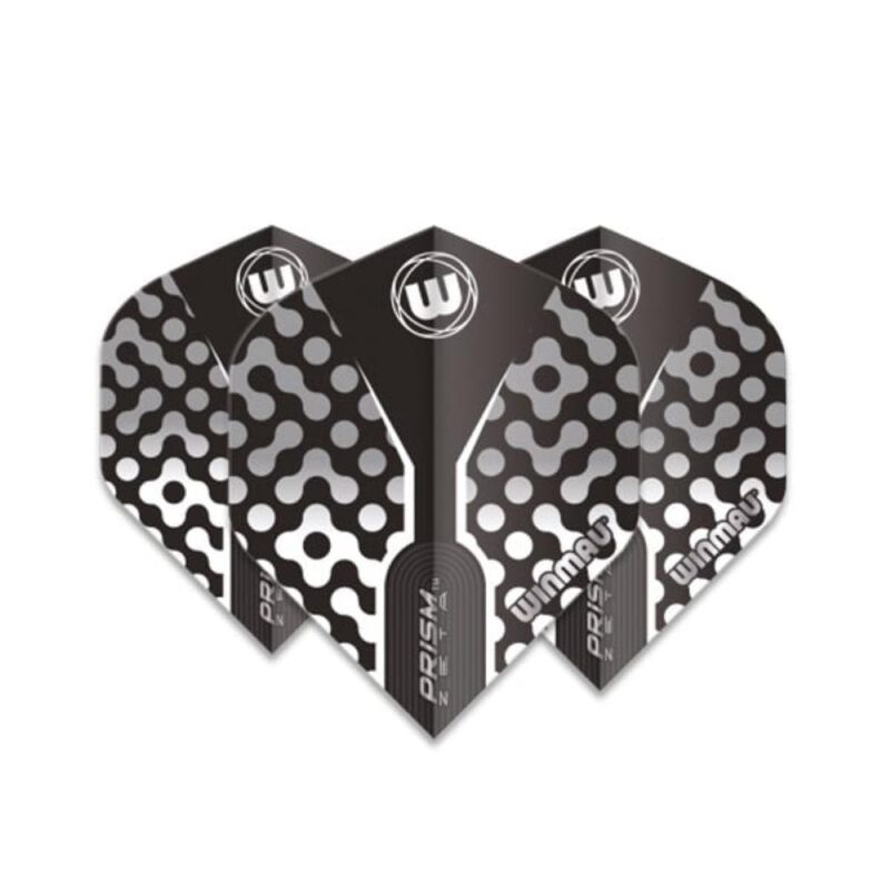 Billaresbalsalobre Plumas Winmau Darts Prism Zeta Black, Grey White Standard 6915.311 - Imagen 3