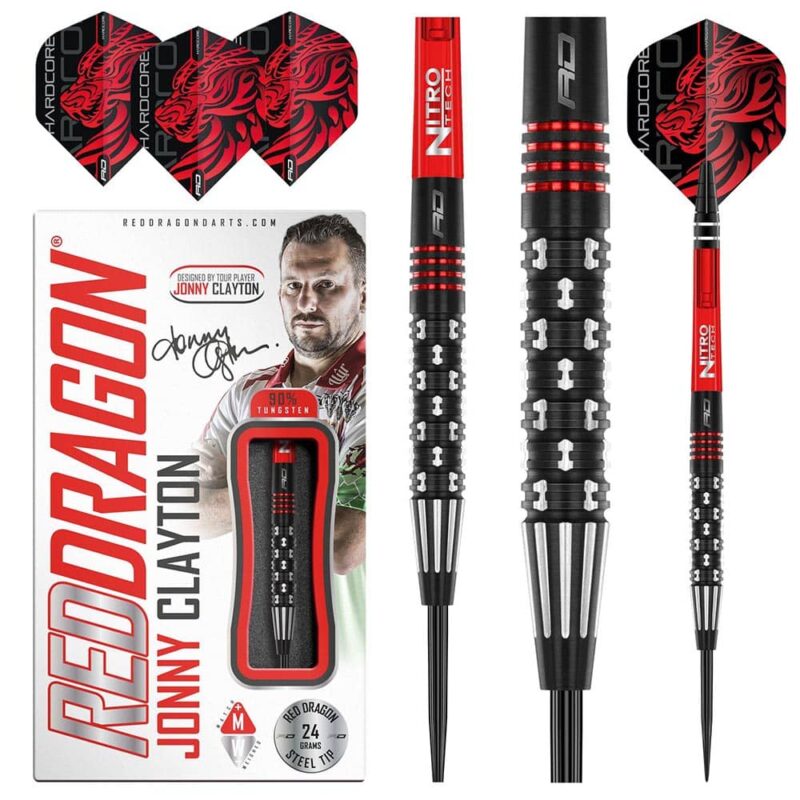 Billaresbalsalobre Dardos Red Dragon Jonny Clayton Premier League 90% 24gr RDD2325 - Imagen 3