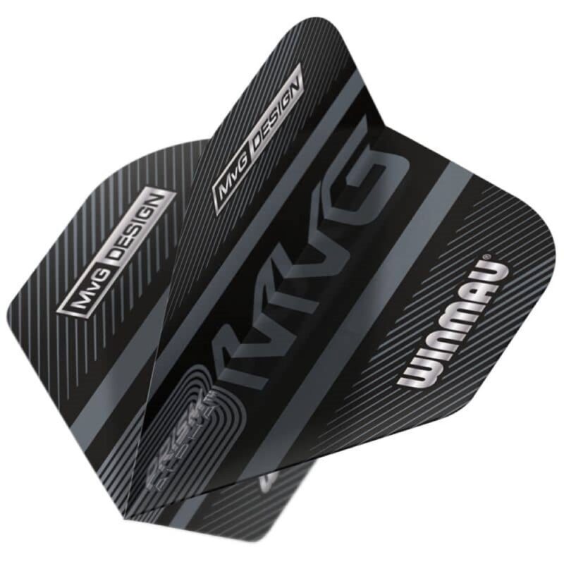 Billaresbalsalobre Plumas Winmau Darts Prism Alpha MvG 2021 Black Grey 6915.187 - Imagen 2