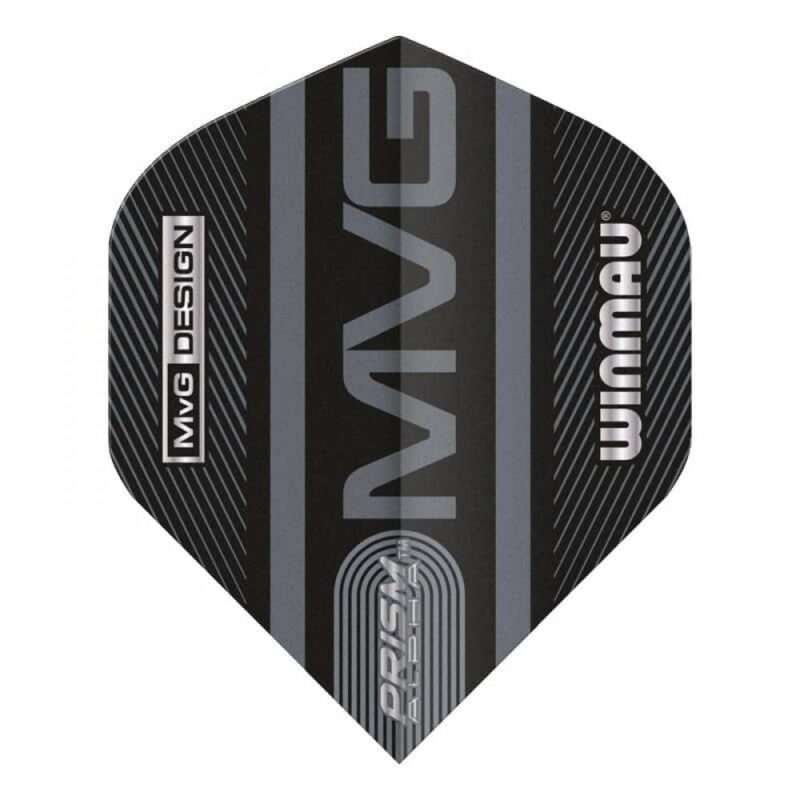 Billaresbalsalobre Plumas Winmau Darts Prism Alpha MvG 2021 Black Grey 6915.187