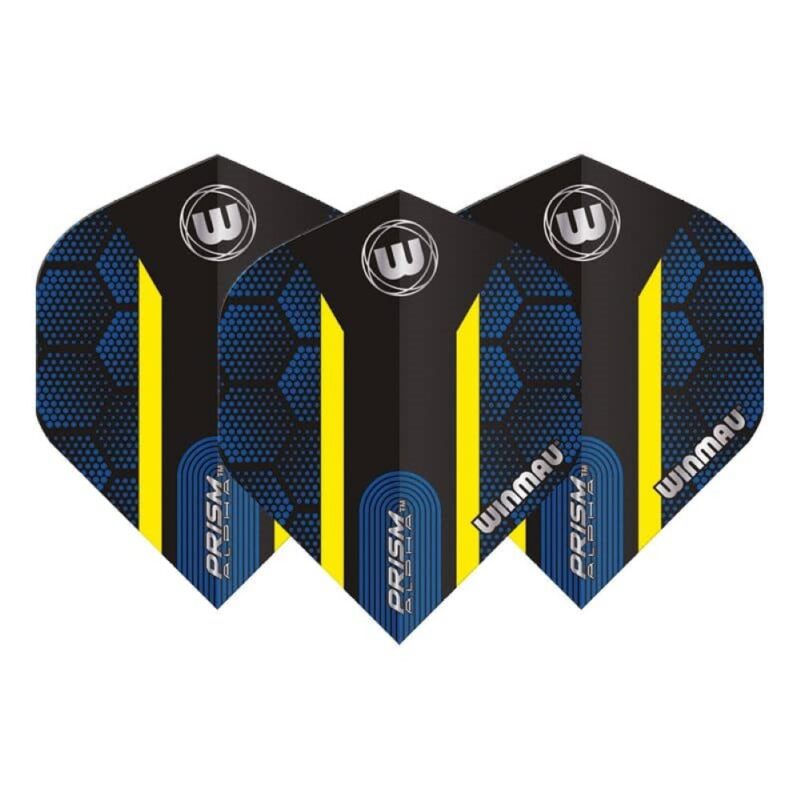 Billaresbalsalobre Plumas Winmau Darts Prism Alpha Blue Yellow Hexagon 6915.183 - Imagen 3