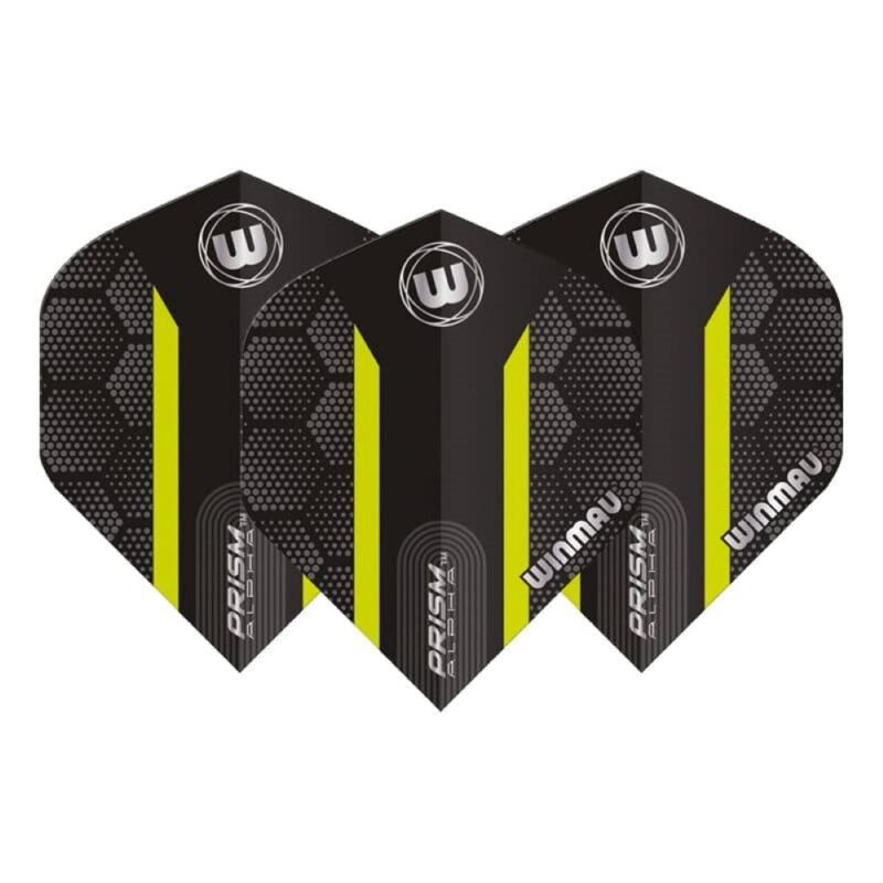 Billaresbalsalobre Plumas Winmau Darts Prism Alpha Black Green Hexagon 6915.181 - Imagen 3