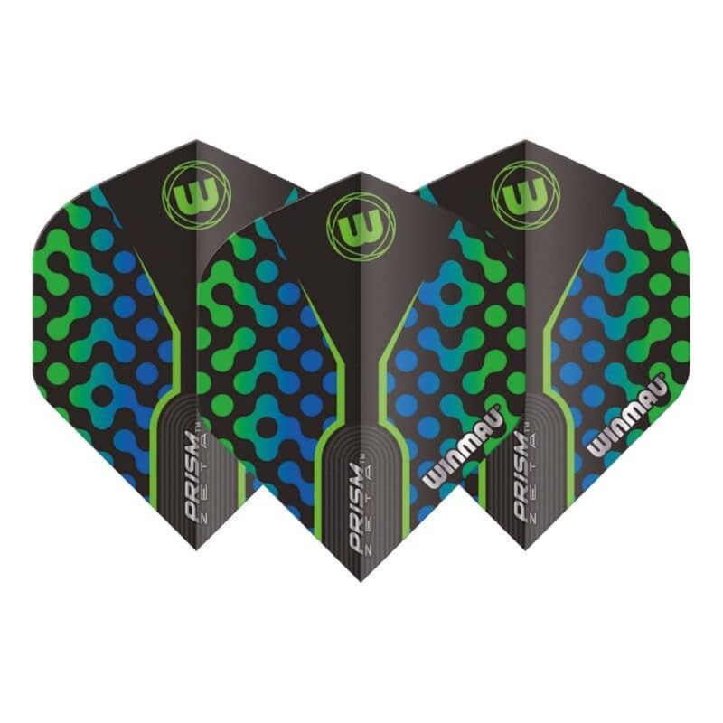 Billaresbalsalobre Plumas Winmau Darts Prism Zeta Black Green Blue 6915.309 - Imagen 3