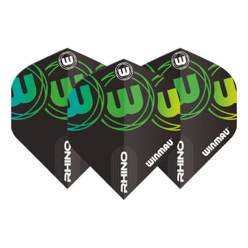 Billaresbalsalobre Plumas Winmau Darts Rhino Black Green 6905.228 - Imagen 3