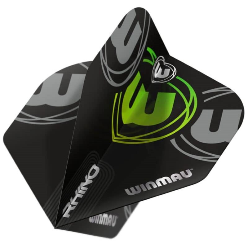 Billaresbalsalobre Plumas Winmau Darts Rhino Black Grey Green 6905.225 - Imagen 2