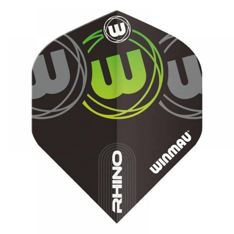 Billaresbalsalobre Plumas Winmau Darts Rhino Black Grey Green 6905.225
