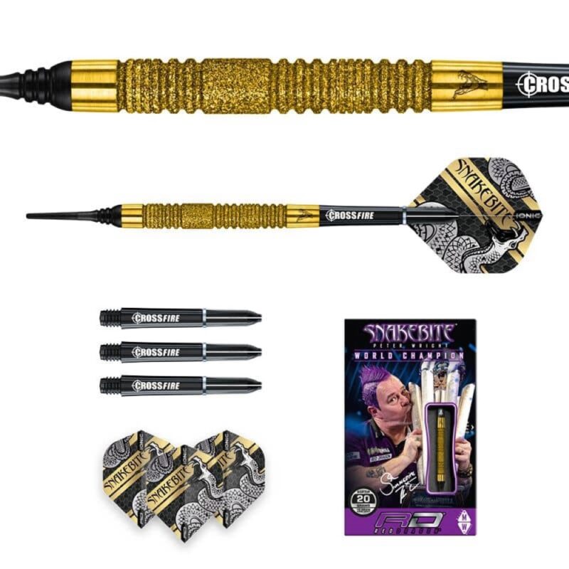 Billaresbalsalobre Dardos Red Dragon Peter Wright Snakebite Euro 11 Element Gold 20gr RDD2360 - Imagen 4